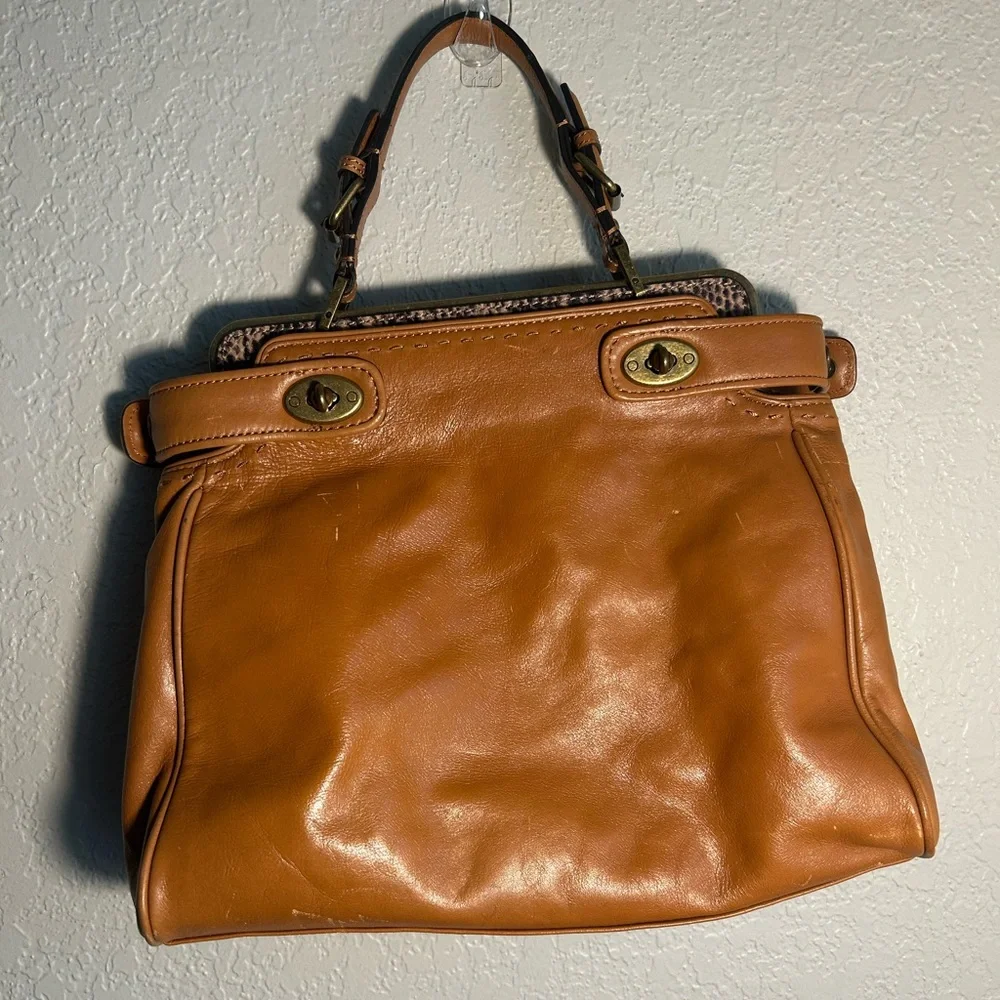 Talbots Tan Genuine Leather Shoulder Bag 💼